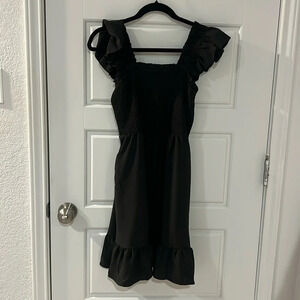 SHEIN Black Flowy dress Size large​